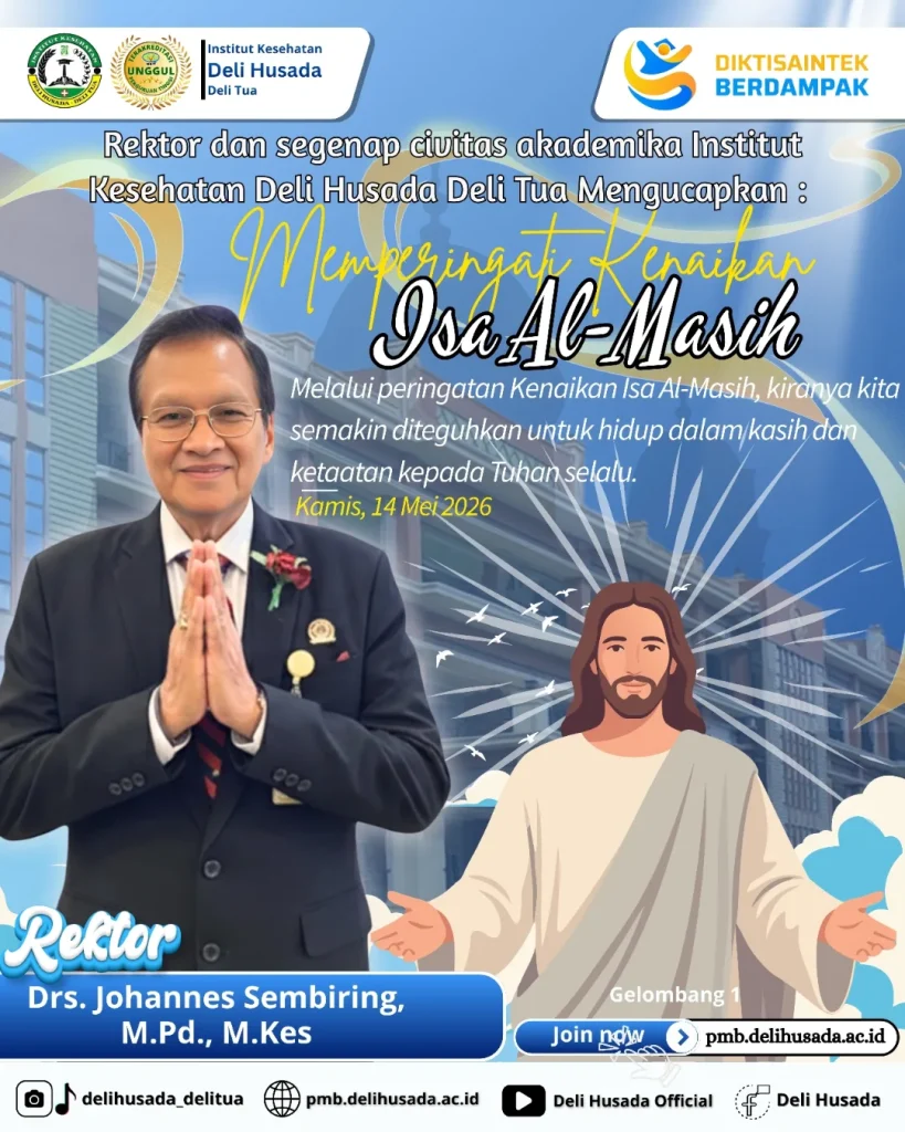 Halo Sobat Deli Husada👋👋👋✨ Keluarga Besar Institut Kesehatan Deli Husada Deli Tua mengucapka